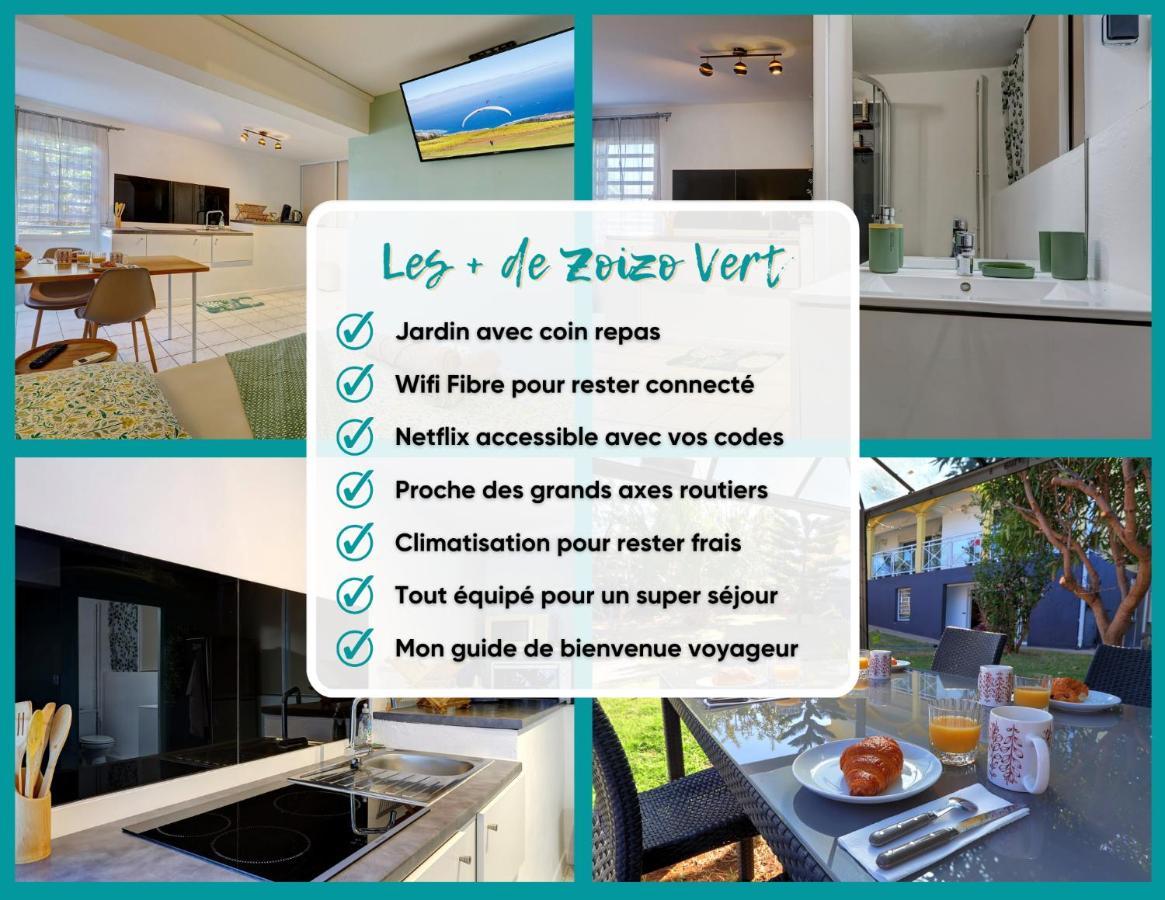 Zoizo Vert - Studio Au Calme Avec Jardin - St Leu Saint-Leu Kültér fotó